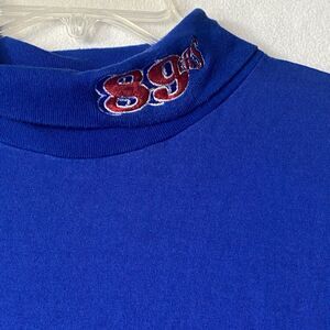 VTG 89ers Trench Ultra TurtleNeck Shirt M Single Stitch 80s/90s NFL USA Flaws